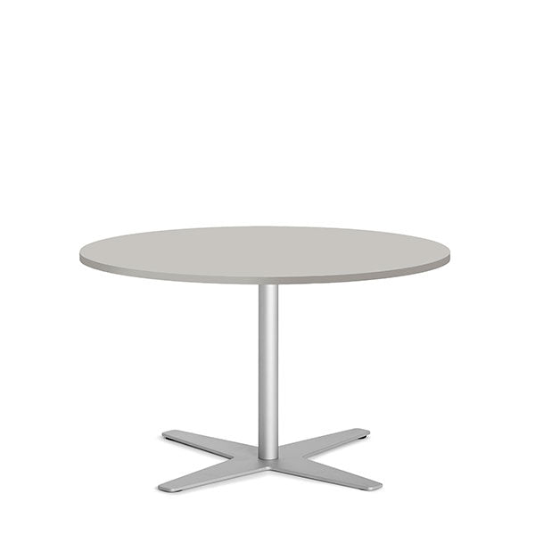 Bord Amy Ø900 H582 mm, Lys grå laminat Alugråt understel