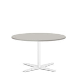 Bord Amy Ø900 H582 mm, Lys grå laminat Hvidt understel