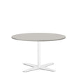 Bord Amy Ø900 H582 mm, Lys grå laminat Hvidt understel