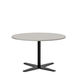 Bord Amy Ø900 H582 mm, Lys grå laminat Sort understel