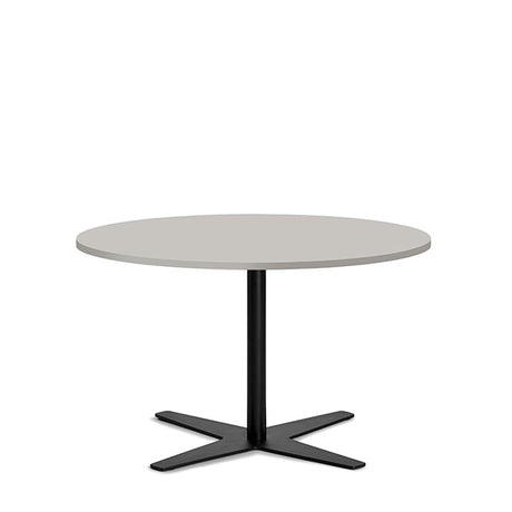 Bord Amy Ø900 H582 mm, Lys grå laminat Sort understel