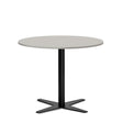 Bord Amy Ø900 H752 mm, Lys grå laminat Sort understel