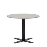 Bord Amy Ø900 H752 mm, Lys grå laminat Sort understel