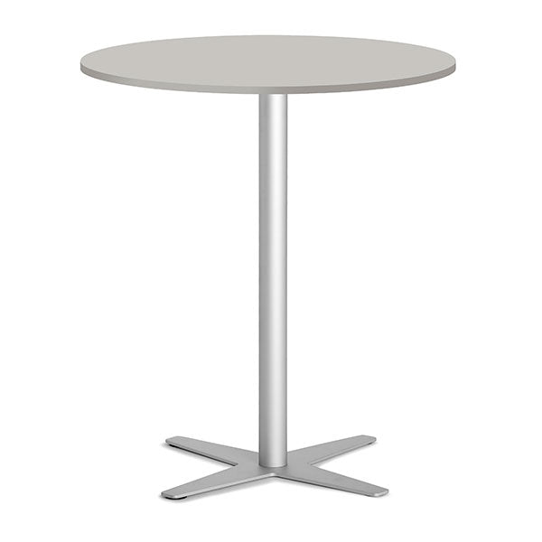 Bord Amy Ø900 H1050 mm, Lys grå laminat Alugråt understel