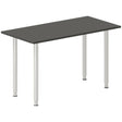 Ergoff Skrivebord, tilbyg DNA Antracit 1200x600 mm I-ben Alugrå – Skrivebordstilbyg (billede 1)