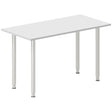Ergoff Skrivebord, tilbyg DNA Lys grå 1200x600 mm I-ben Alugrå – Skrivebordstilbyg (billede 1)