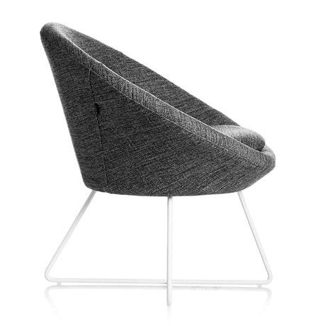 Stol Paris Grå med hvide ben – image 3