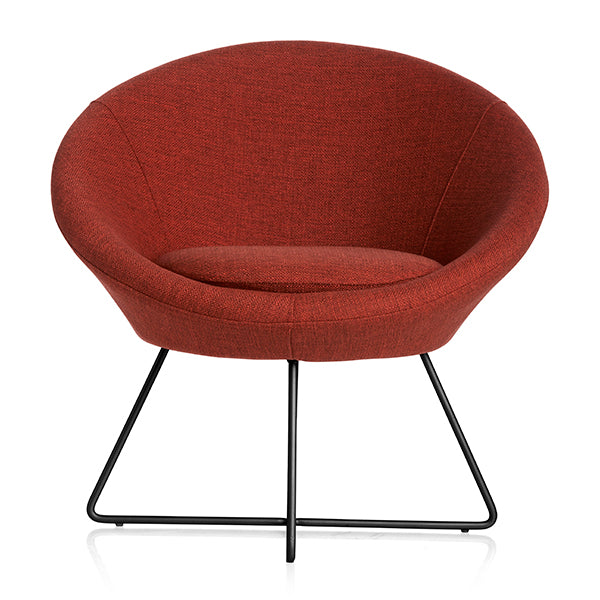 Stol Paris Rustrød med sorte ben – image 1