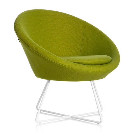 Stol Paris Limegrøn med hvide ben – image 2