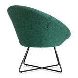 Stol Paris Petroleumsgrøn med sorte ben – image 4