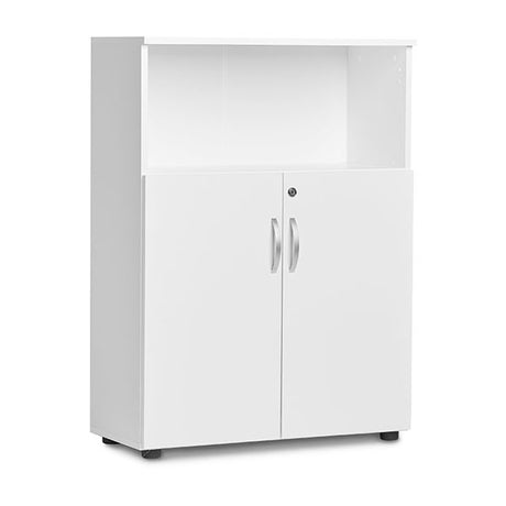 Ergoff Kontorskab Ekoflex 800x1090 mm, Hvid med lave døre – Bogreoler & kontorskabe (billede 1)