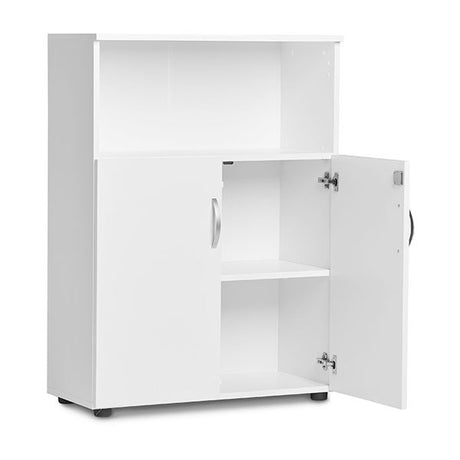 Ergoff Kontorskab Ekoflex 800x1090 mm, Hvid med lave døre – Bogreoler & kontorskabe (billede 2)