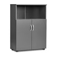 Ergoff Kontorskab Ekoflex 800x1090 mm, Antracit med lave døre – Bogreoler & kontorskabe (billede 1)