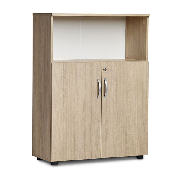 Kontorskab Ekoflex 800x1090 mm, Eg med lave døre – image 1