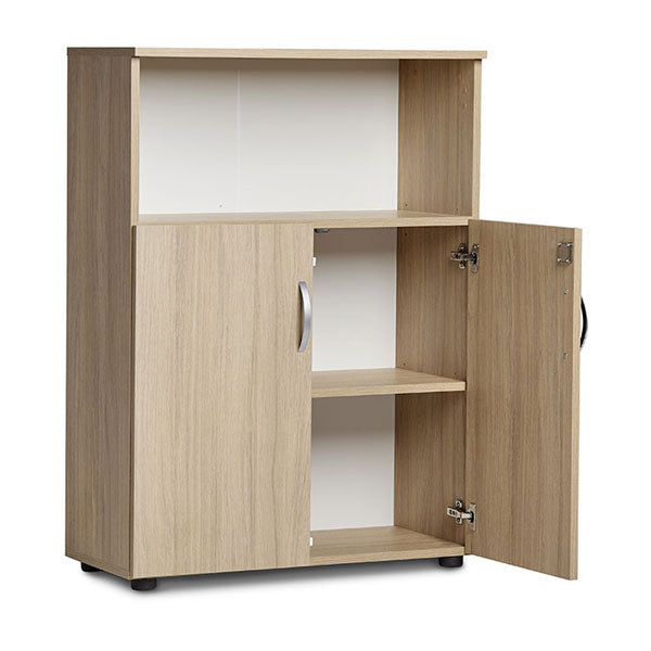 Ergoff Kontorskab Ekoflex 800x1090 mm, Eg med lave døre – Bogreoler & kontorskabe (billede 2)