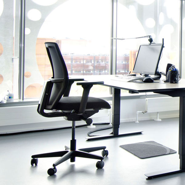 Kontorstol Savo Soul Mesh50 Polstret sæde Sort 2D armlæn – image 1