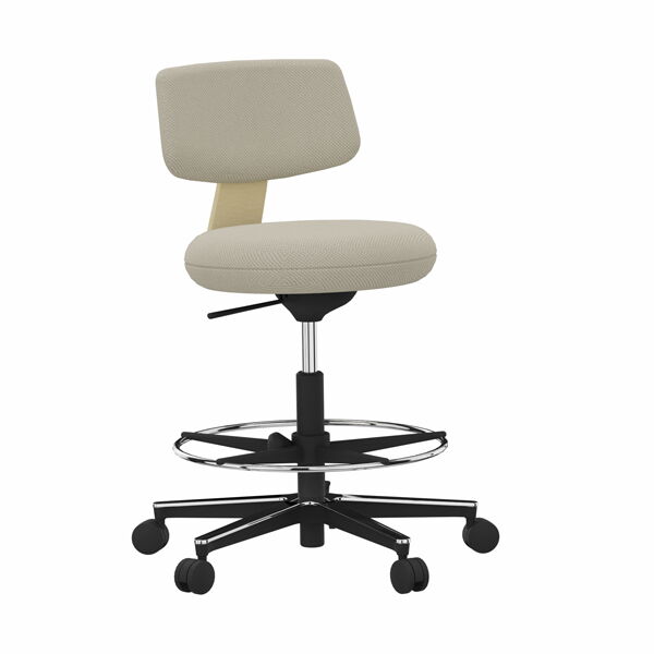 Kontorstol Savo 360H fodring LightAsh – image 1