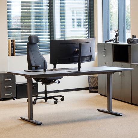 Hæve-sænkebord Ekoflex 2.0, antracit bordplade 1200x800mm