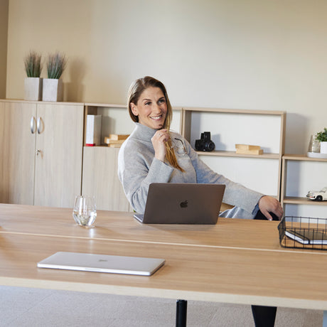 Ergoff Hæve-sænkebord Ekoflex 2.0, eg bordplade 1800x800mm – Hæve/sænkeborde (billede 3)