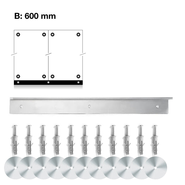 Vægkit til montering af skabs bredde 600mm – image 1