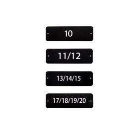 Nummerplade med 1 nummer pr. plade – image 1