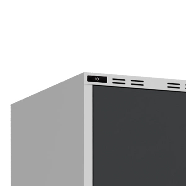 Nummerplade med 1 nummer pr. plade