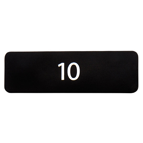 Nummerplade med 1 nummer pr. plade