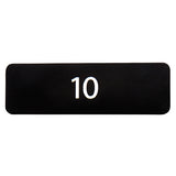 Nummerplade med 1 nummer pr. plade