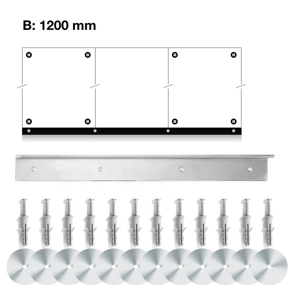 Vægkit til montering af skabs bredde 1200mm – image 1