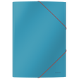 3-klap elastikmappe Cosy karton A4 blå
