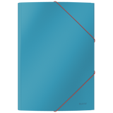 3-klap elastikmappe Cosy karton A4 blå