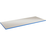 Bordplade 24 mm 2500 x 620 mm Grå vinyl Blå ABS kant