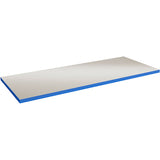 Bordplade 40 mm 2000 x 620 mm Grå vinyl Blå ABS kant