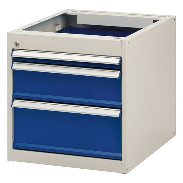 Skuffesektion GBP 540x535x665mm 3 Skuffer