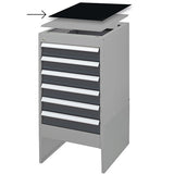 GBP Gummimåtte Skuffesektion bxd=535x665 mm – Værktøjskufferter (billede 1)