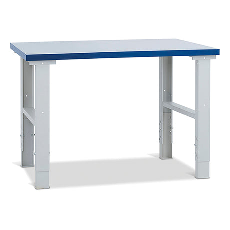 Filebænk med 40 mm grå laminatplade 1200x800 mm