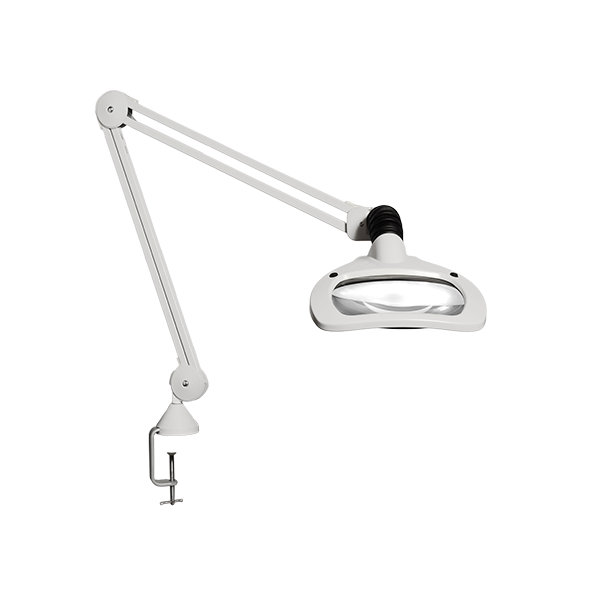 Glamox Luxo Forstørrelseslampe hvid med 3,5 diopter (D) – Arbejdslamper (billede 1)