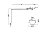 Glamox Luxo Forstørrelseslampe ESD sort med 3,5 diopter (D) – ESD-beskyttelse (billede 2)