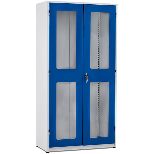 Værktøjsskab GBP 1020x540x2000mm med plexiglas, RAL9002/5005 – Andet