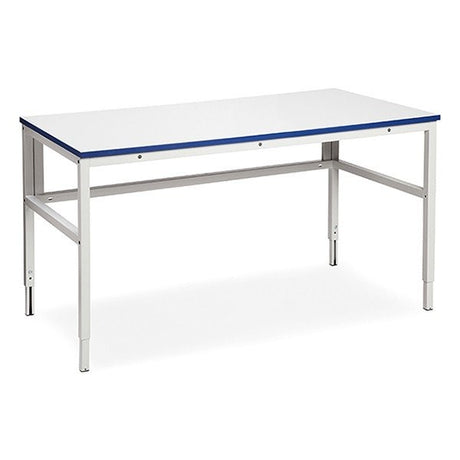 Arbejdsbord Let H 1500x620mm med 24mm grå HPL bordplade