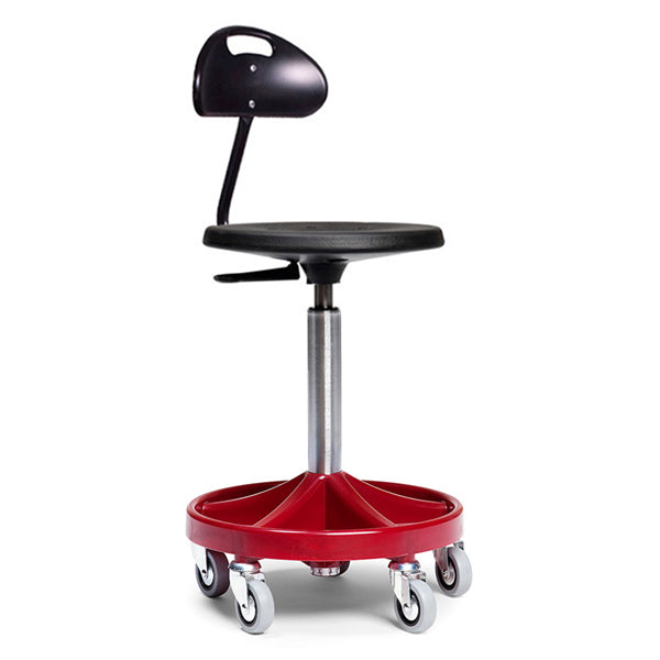 GBP Montørstol All-round model 3134 Rød med rygstøtte – Arbejdsstole