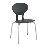 Stol Rocka 3071S Sort/Alugrå RAL 9006, siddehøjde 370mm