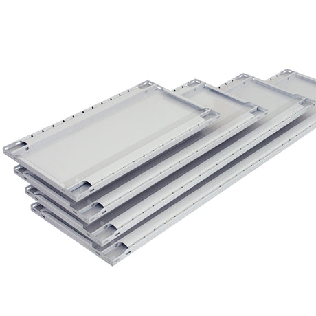 Hylde Boltless 750 x 400 mm 150 kg RAL7035 med hyldekroge – image 1