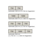 Universalreol Hylde Boltlessplan med stålhylder 2250x800 mm – image 4