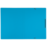 Elastikmappe recycle karton A4 blå