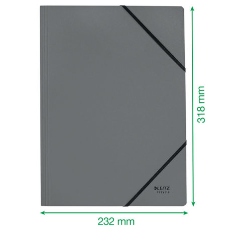 Elastikmappe recycle karton A4 blå