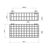 Trådkurv 385x180x100 1-pk Ral 9006 – image 2