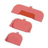 Skilleplade i Rød plast bredde 33 mm – image 2