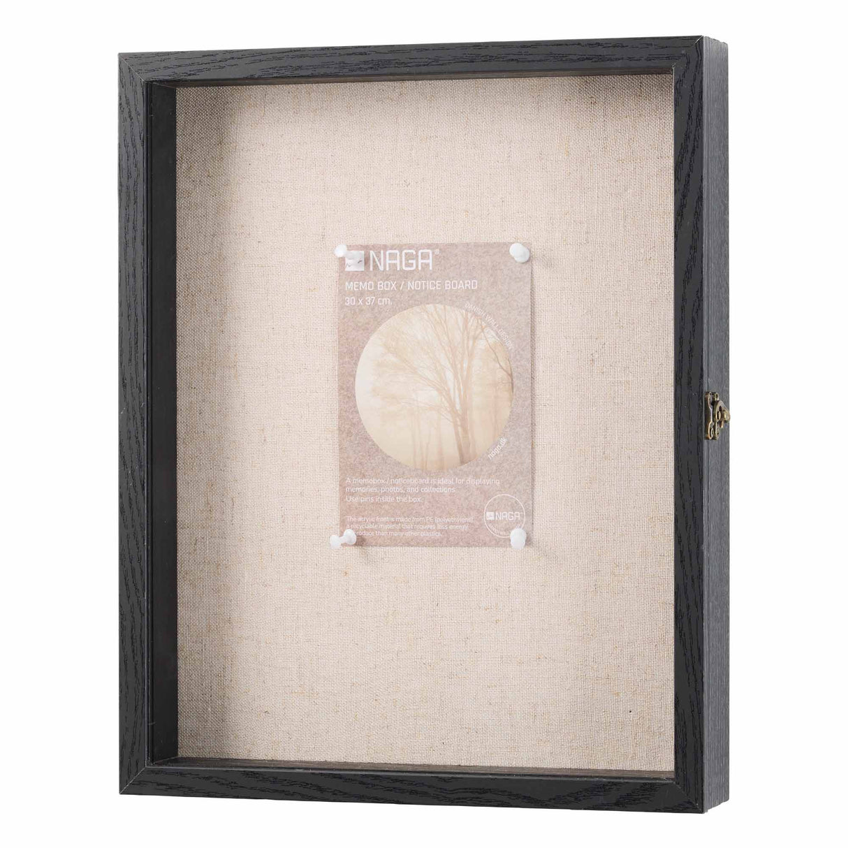 3D ramme, 30x37 cm, sort – image 1