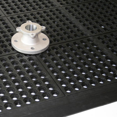 Kantliste Modulmåtte Solid og Dren, sort HAN – image 2